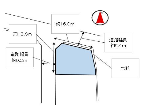 防府市・酢貝 売土地（62.31坪）住宅用地（古屋付、現状渡し）